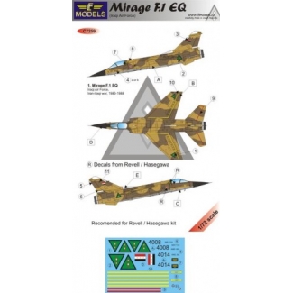 Mirage F.1EQ Iraqi AF: kalkomania + konwersja (1:72)
