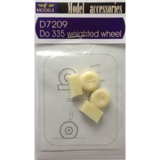 LF Models D7209 Dornier Do 335 weighted wheels (1:72)