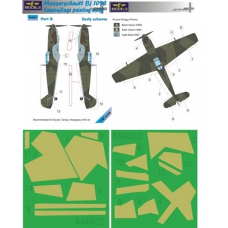 LF Models M4832 Messerschmitt Bf 109E Early scheme part II. (1:48)