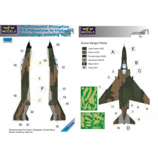 LF Models M4860 McDonnell Douglas F-4 USAF in Vietnam (1:48)