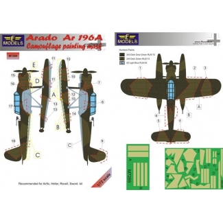 LF Models M7289 Arado Ar 196A Camouflage Painting Mask (1:72)
