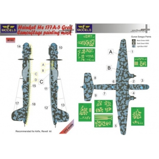 LF Models M7293 Heinkel He 177A-5 Greif Camouflage Painting Mask (1:72)