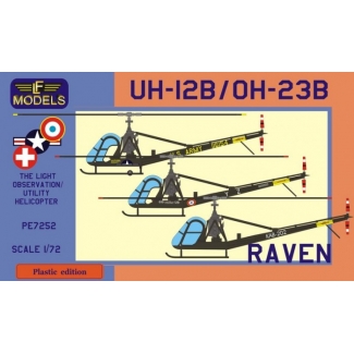 LF Models PE7252 Hil. UH-12B / OH-23B Raven (Korean War, French AF, Swiss AF) (1:72)