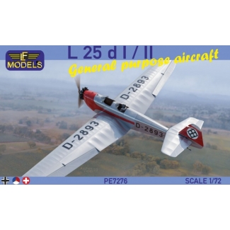LF Models PE7276 L 25d I / II General purpose plane (3x Germany, 1x Holland, 1x Switzerland) (1:72)