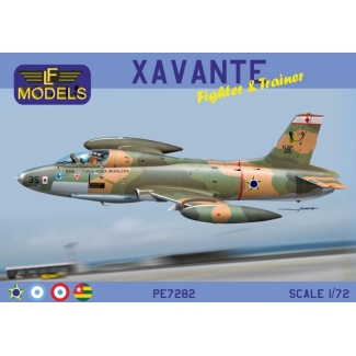 LF Models PE7282 Xavante Fighter & Trainer (2xBrazil, 1x Paraguay, 1x Togo,1x Argentina) (1:72)