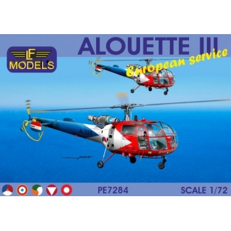 LF Models PE7284 Alouette III  European service (Holland, France, Ireland, Austria, Denmark) (1:72)