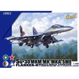 Su-30 MKM/MK/MKA/SME Flanker-H Multi Role Fighter (4 in 1) (1:48)