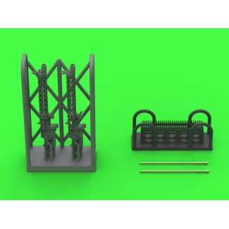 Master AM-72-169 Niemiecki km z okresu I w.św. Spandau LMG 08/15 (2 szt.) - z KRÓTKĄ rączką przeładowania - wydruki 3D i mosiężne lufy (1:72)