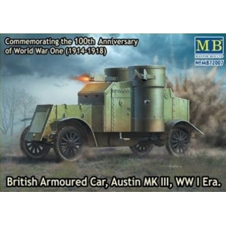 Master Box MB72007 British Armoured Car, Austin, MK III, WW I Era (1:72)