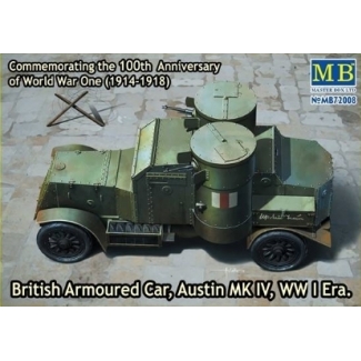 Master Box MB72008 British Armoured Car, Austin, MK IV, WW I Era (1:72)