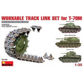 MiniArt 35146 Workable Track Link Set for T-70M Light Tank (1:35)