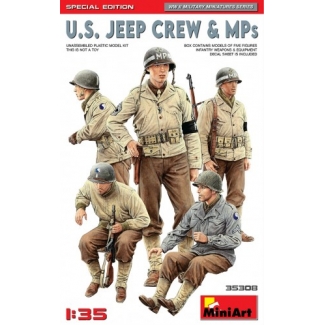MiniArt 35308 U.S. Jeep Crew & MPs. Special Edition (1:35)
