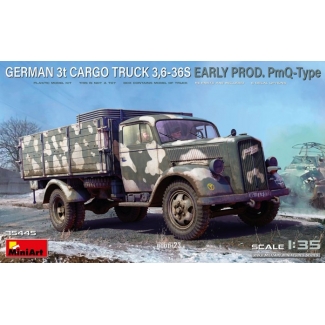 MiniArt 35445 German 3t Cargo Truck 3,6-36S Early Prod. PmQ-Type (1:35)