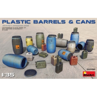 MiniArt 35590 Plastic Barrels & Cans (1:35)