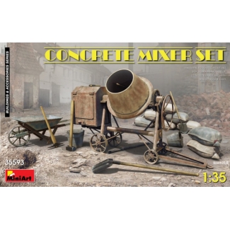 MiniArt 35593 Concrete Mixer Set (1:35)