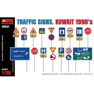 MiniArt 35631 Traffic Signs. Kuwait 1990's (1:35)