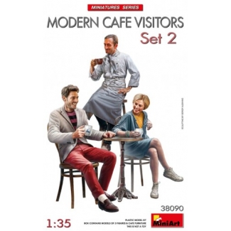 MiniArt 38090 Modern Cafe Visitors Set #2 (1:35)