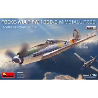MiniArt 48040 Focke-Wulf Fw 190D-9. Mimetall Prod. Jagdgeschwader 301 Basic Kit (1:48)