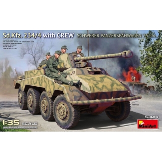 MiniArt 53014 Sd.Kfz. 234/4 Schwerer Panzerspahwagen 7,5 cm. w/Crew (1:35)
