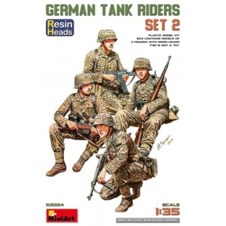 MiniArt 53024 German Tank Riders Set 2. Resin Heads (1:35)