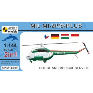 Mil Mi-2 Hoplite "Police and Medical Service" (2 in 1) (1:144)