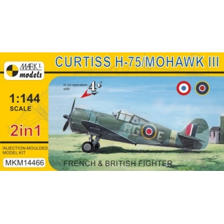Curtiss H-75/Mohawk Mk.III "French & British Fighter" (2 in 1) (1:144)
