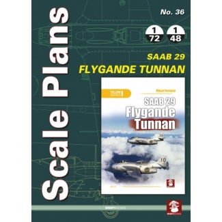 Scale Plans No.35 SAAB 29 Flygande Tunnan (1:72,1:48)