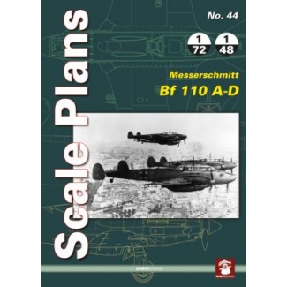 Scale Plans No.44 Messerschmitt Bf 110 A-D (1:72,1:48)