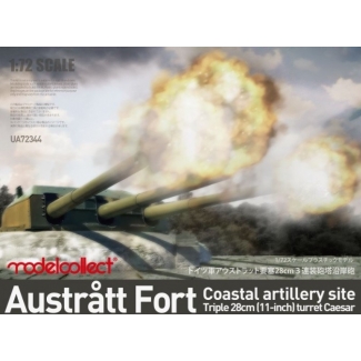 Modelcollect UA72344 Austratt fort coastal artillery site triple 28cm turret Caesar (1:72)