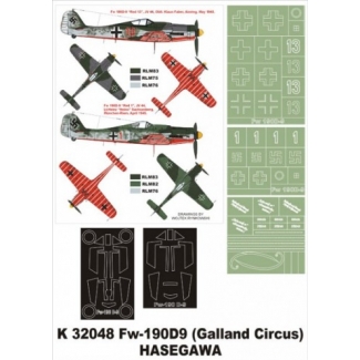 Super Mask K32048 Focke Wulf Fw 190D-9 Galland Circus (1:32)