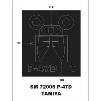 Mini Mask SM72006 P-47 D Bubbletop (1:72)