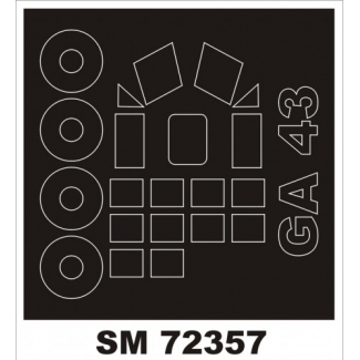 Mini Mask SM72357 GA-43 Clark (1:72)