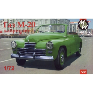 GAZ-M20 "Pobeda" cabriolet, Soviet car (1:72)