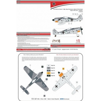 OWL DA72008 Fw 190 A-6, Green 1, Maj. Hajo Herrmann (1:72)