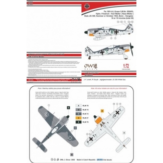 OWL DA72009 Fw 190 A-6, Green 3, Friedrich – Karl Müller (1:72)