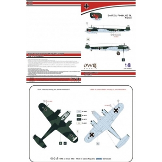 OWL DS48051 Do 17 Z-2 F1+HH KG 76 (1:48)