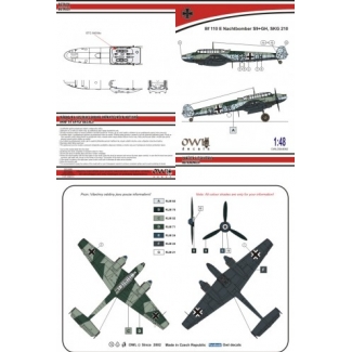 OWL DS48062 Bf 110 E S9+GH SKG 210 nachtbomber (1:48)