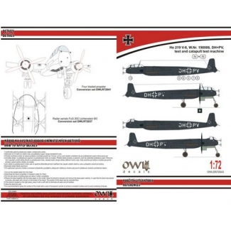 OWL DS72043 He 219 V-6 DH PV four blades propeller (1:72)