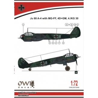 OWL DS72046 Ju 88 A-4 wit MGFF cannon (D4 GM KG 30) (1:72)