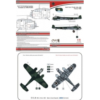 OWL DS72064 Do 17 Z-5 antiship bomber (1:72)