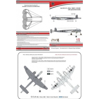 OWL DS72067 He 219 V-11 with parachute (1:72)