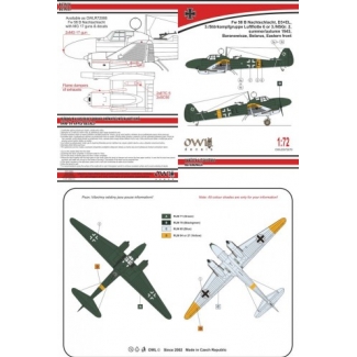 OWL DS72070 Fw 58 B Nachtschlacht with MG 17 (1:72)