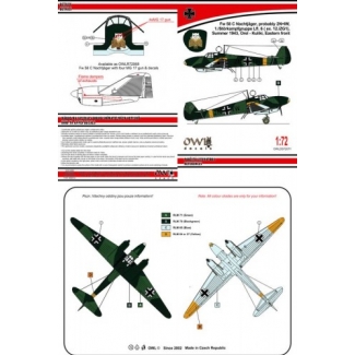 OWL DS72071 Fw 58C nachtjäger gun nose (1:72)