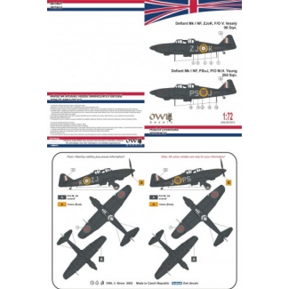 OWL DS72073 Defiant Mk I Nightfighter Part 2  (1:72)