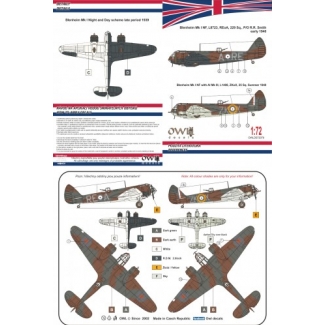 OWL DS72078 Blenheim Mk.IF Nightfighter Part 3 (1:72)