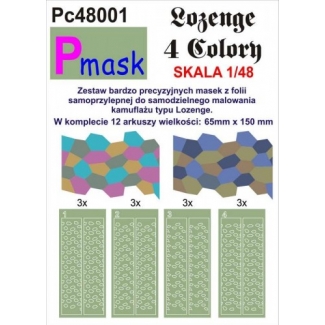 Lozenge 4 kolory: Maska (1:48)