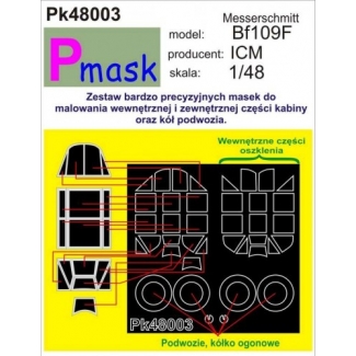 Messerschmitt Bf109F: Maska (1:48)