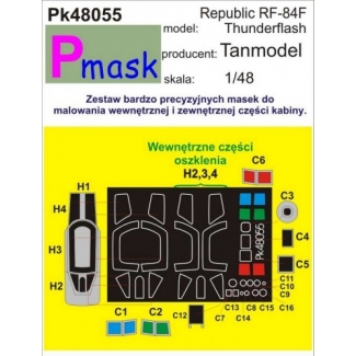 Republic RF-84F Thunderflash: Maska (1:48)