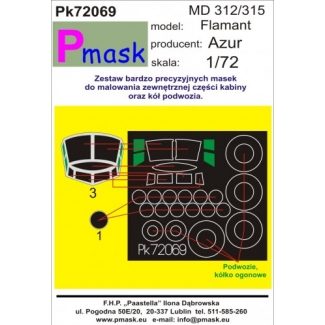 MD 312/315 Flamant: Maska (1:72)