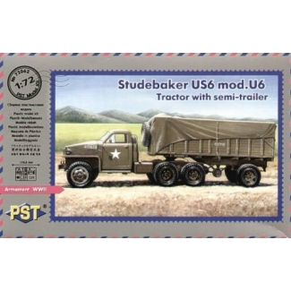 PST 72062 Studebaker US6 Mod. U6 Tractor with semi-trailer (1:72)